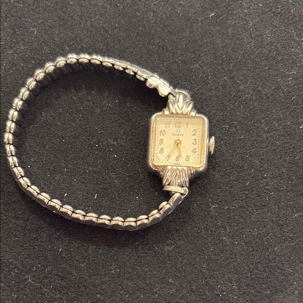 Omega Women's Silver Watch